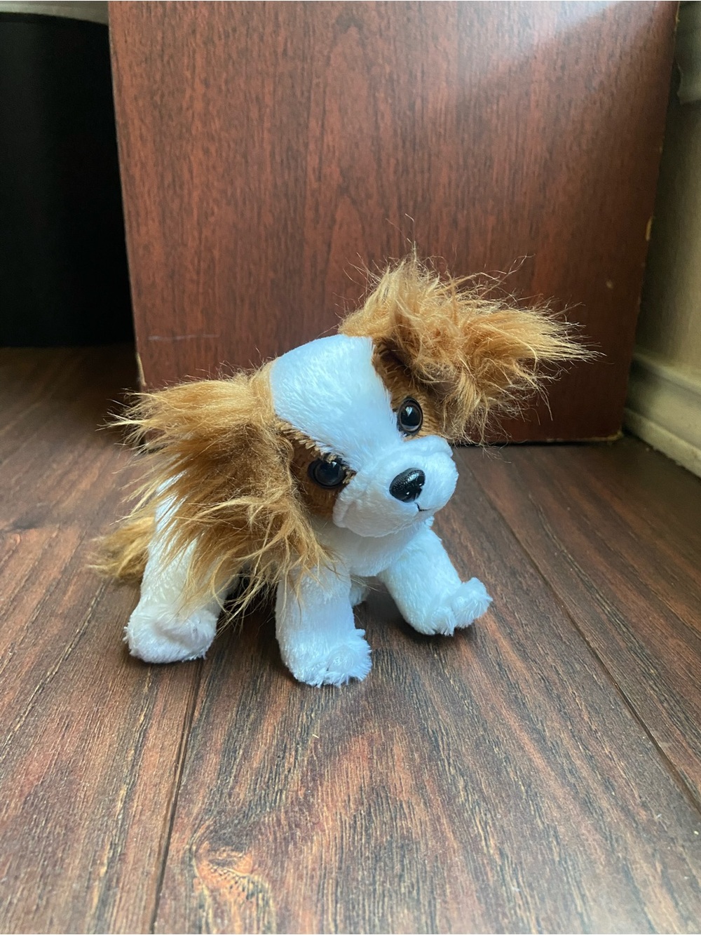 REGAL TY BEANIE BABIES BROWN WHITE DOG KING CHARLES